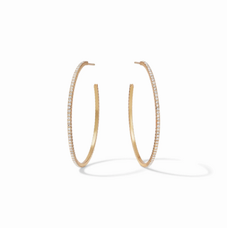 Julie Vos Windsor Hoop Cubic Zirconia Medium, Gold