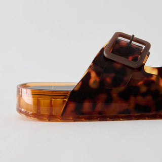 Julio Tortoise Vinyl Sandals