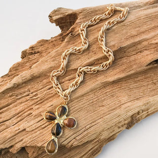 The Esther Pearl Cross Necklace