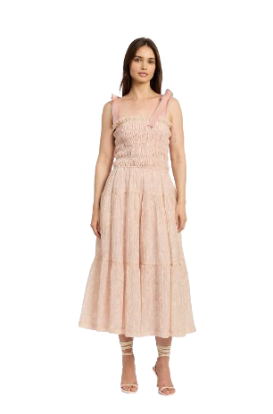 EN SAISON GERALDINE MAXI DRESS NATURAL PINK
