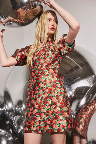 Hunter Bell Harmony Dress, Crimson Blossom