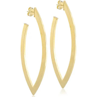 Wow Hoops - Brushed 18k Gold Plated
