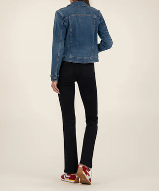 Kut from the Kloth Julia Crop Denim Jacket in Main Wash