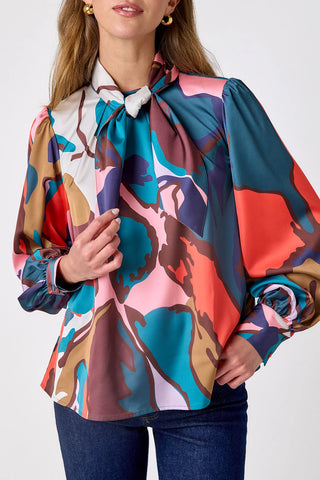 Crosby Estelle Blouse, Leaf Study