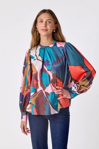 Crosby Estelle Blouse, Leaf Study
