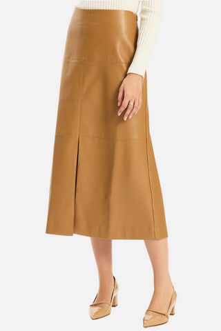 Tyler Boe Phoebe Vegan Skirt, Latte