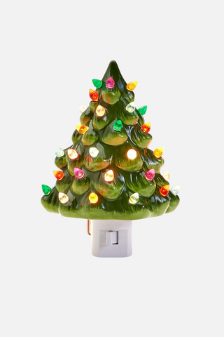Two's Company Vintage Christmas Tree Nightlight Decor