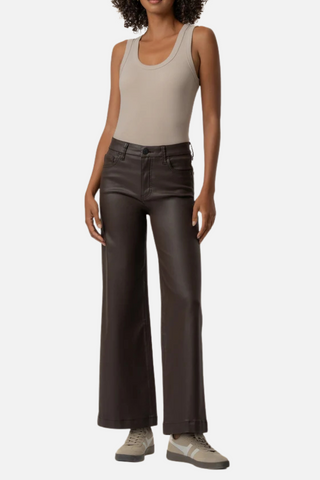 Meg High Rise Fab AB Wide Leg, Chocolate