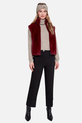 Renuar Knit Vest, Cabern