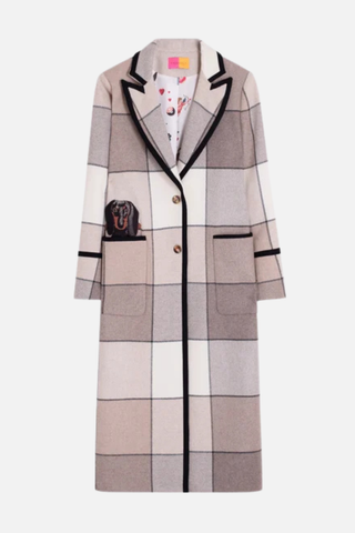 Vilagallo Plaid Long Coat