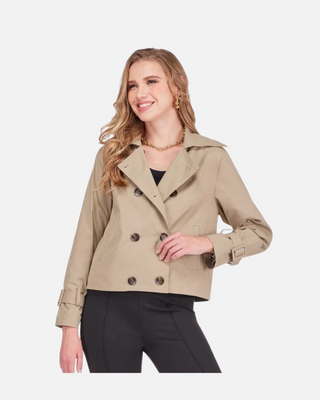Short Trench Jacket, Camel