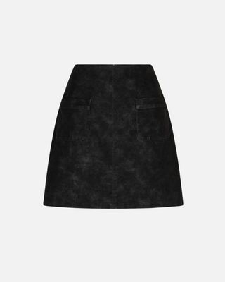 Esqualo Skirt Pockets Structured, Black