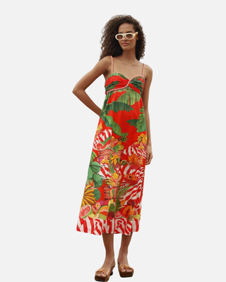 Fruit Trolley Maxi Dress