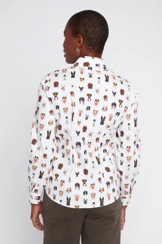 Renuar Woven Blouse, Creme