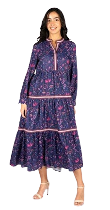 SINCERELY OURS ROXANNE DRESS, FLORAL SYMPHONY