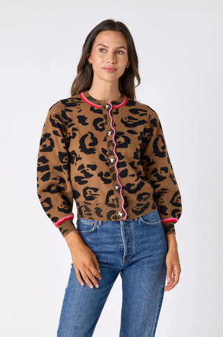 Crosby Colson Cardigan, Leopard