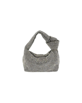 Rhinestone Monroe Bag, Silver
