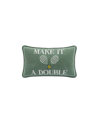 Make it a Double Needlepoint pillow case