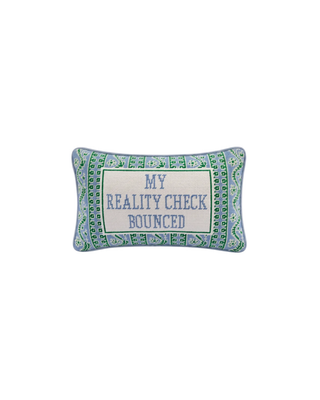 Reality check Needlepoint Pillow