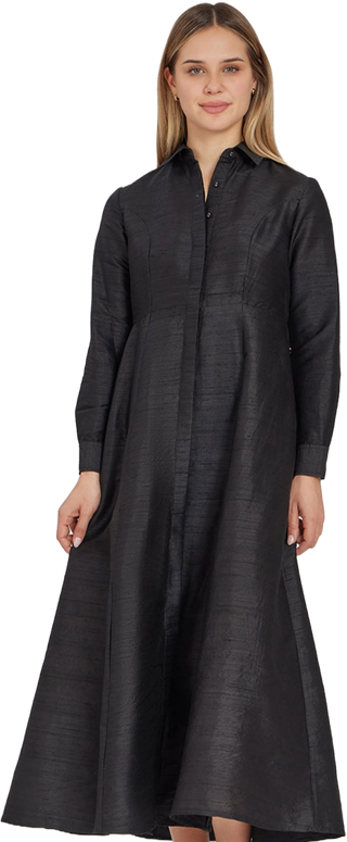 Classic Shirtdress in Black