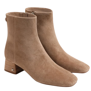 Paige Suede Boot in Almond Taupe