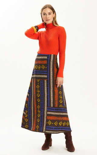 Tyler Boe Val Striped Skirt, Multi