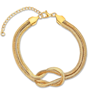 RHODES KNOTTED SNAKE CHAIN BRACELET