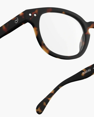 #C Reading Glasses in Tortoise +2