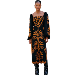 Cornely Ainika Black Artisanal Heart Long Sleeves