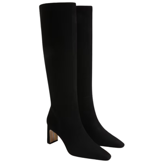 Sylvia Suede Boot in Black
