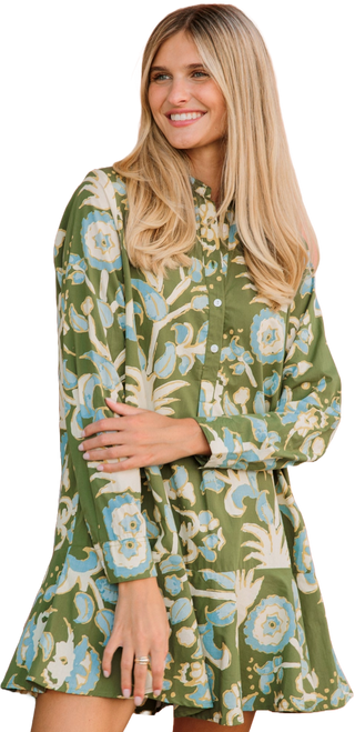 Polly Dress in Oasis Grove