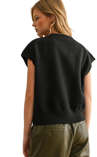 Miou Muse Loose Fit S/S Sweater Top