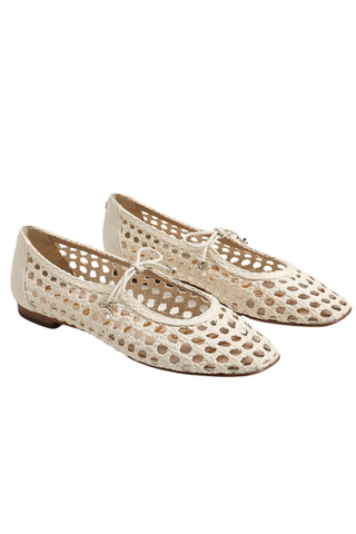 Marcie Ballet Flat in Modern Ivory Weave