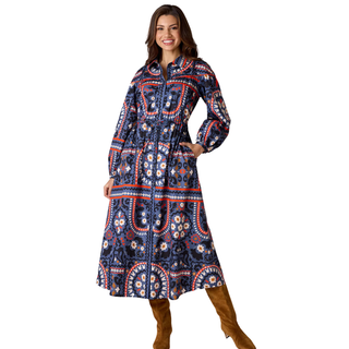 Lucille Dress in Western Craft