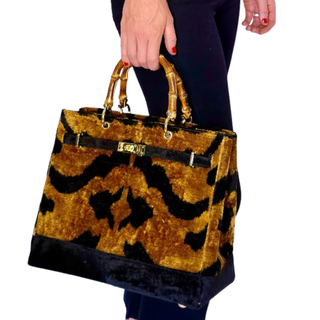 Jane Bag in Bamboo and Velvet