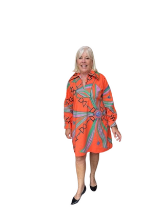 House of MBR Cassidy Short Dress, Estate Orange