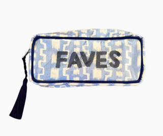 The Mini India Bag - Faves in Blue Ikat