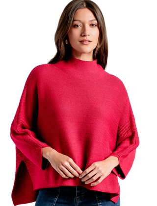 Boho Sweater in Holly Berry