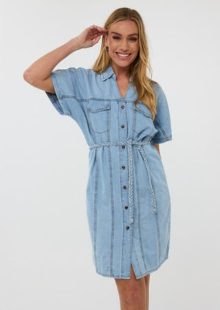ESQUALO DRESS JEAN BLUE