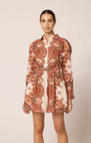 CLEOBELLA OPAL MINI DRESS FOULARD PAISLEY PRINT