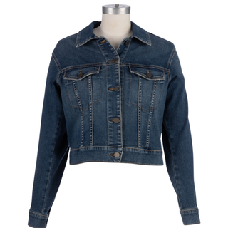 JULIA CROP JACKET W/DROP SHOULDER-REGULAR WSTBND