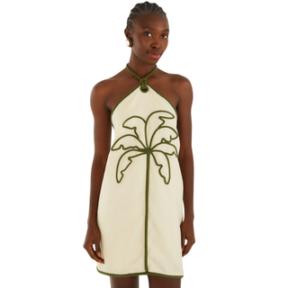 Sand Coconut Sleeveless Mini Dress
