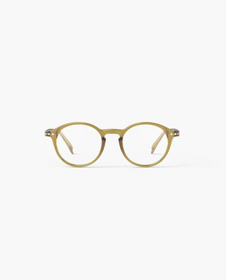 #D Reading Glasses in Golden Green