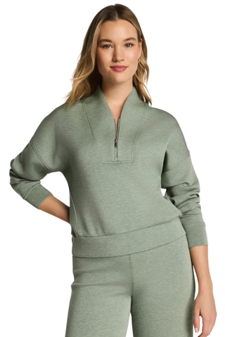 SPANX AIRESSENTIALS® SHAWL COLLAR HALF ZIP