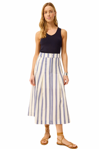 Faith Skirt in Sailor Stripe