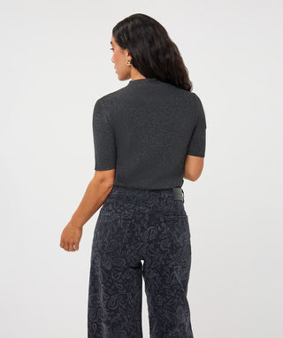 Esqualo Sweater Rib Sleeve, Dark Gray