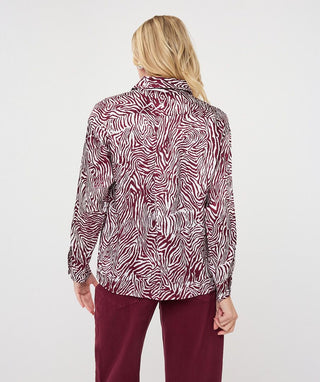 Esqualo Blouse Oversized Basic, Zebra