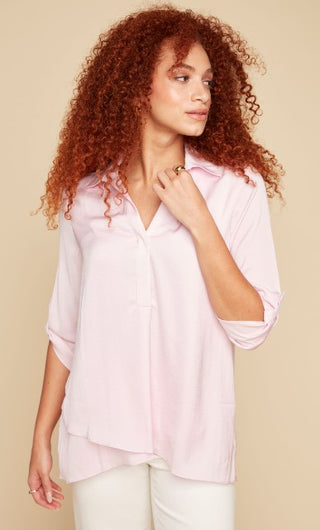 RENUAR COLLARED BLOUSE BALLERINA