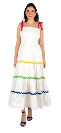 SINCERELY OURS FAYE MAXI DRESS, WHITE POPLIN