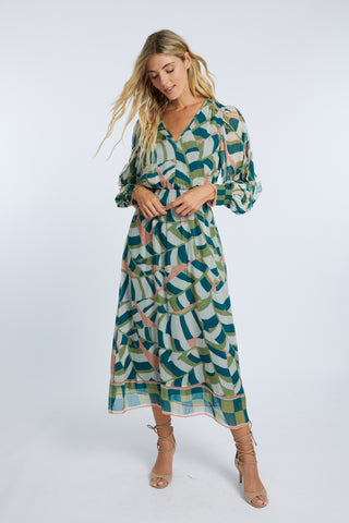 CABALLERO STACE DRESS DESERT MOSAIC